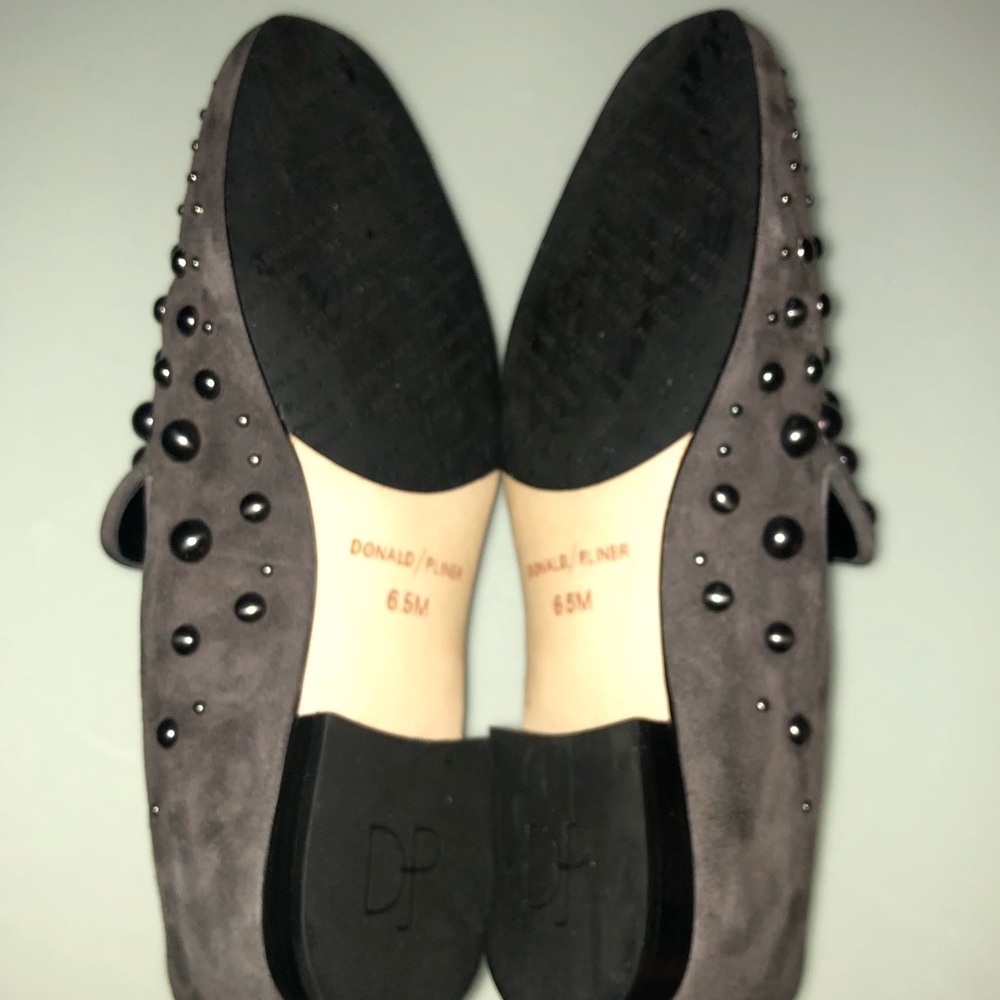 Donald J Pliner LOYD Studded Suede Loafer Flat - Picture 7 of 8